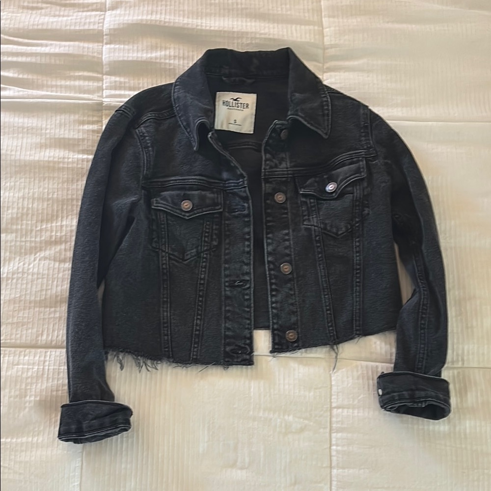 Hollister Charcoal Denim Jacket